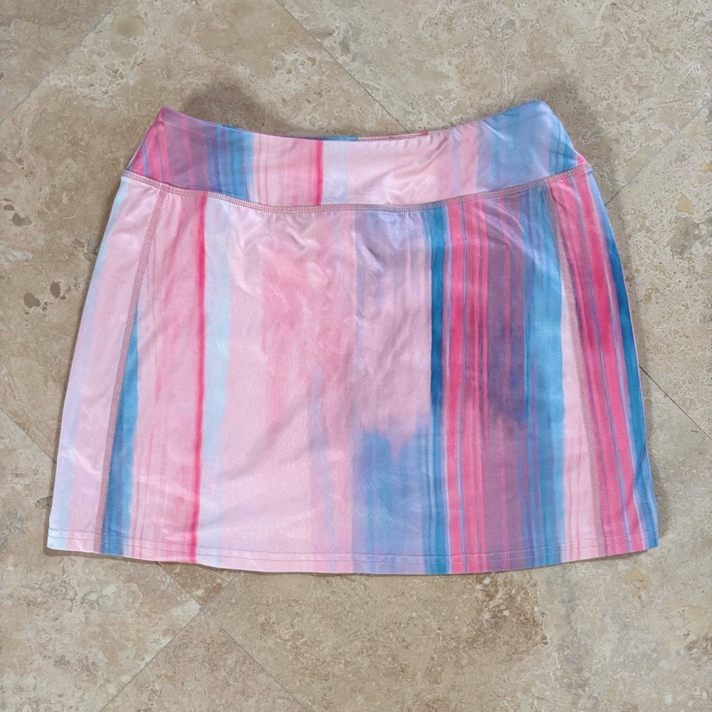 Small Golf Skirt Colorful Striped Women's Skirt